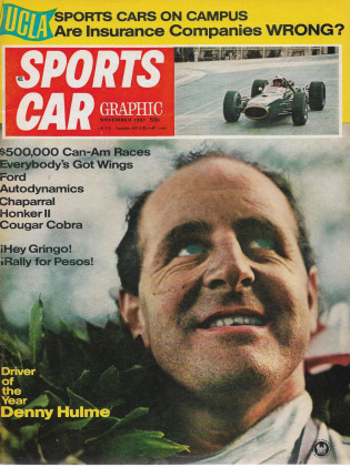 SPORTS CAR GRAPHIC 1967 NOV - T-A RACING, ELAN 2+2, DENNY HULME
